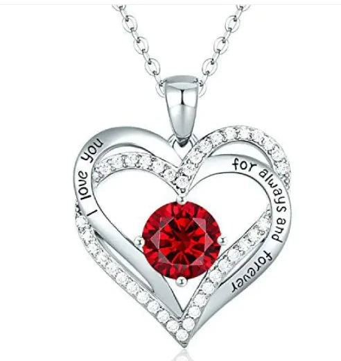 Heart Pendant Keepsake Necklace – Available in 22 Stunning Colors