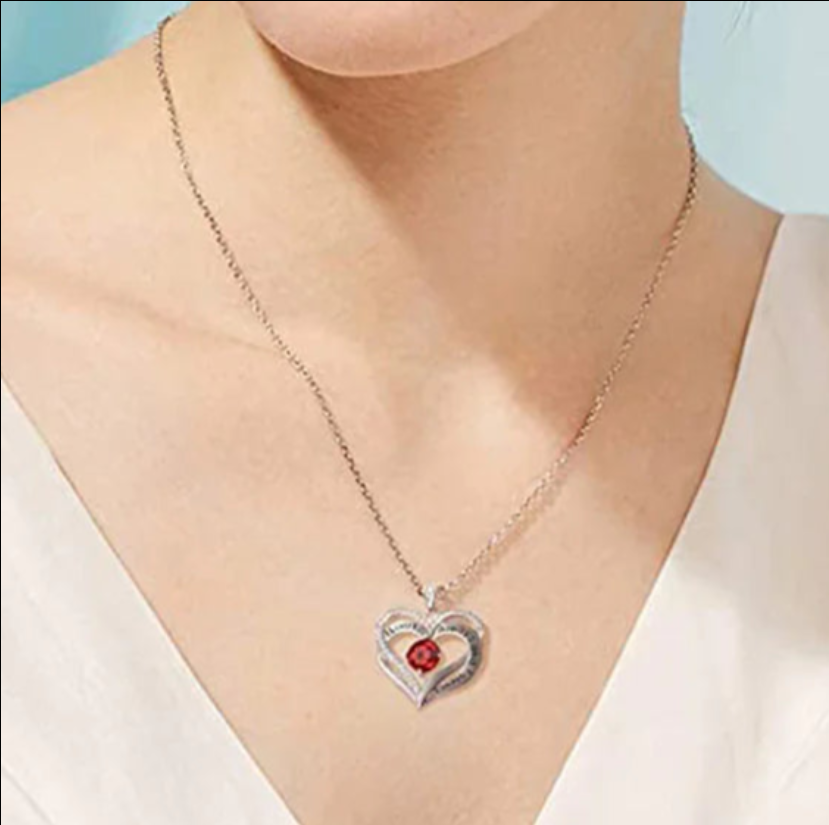 Heart Pendant Keepsake Necklace – Available in 22 Stunning Colors