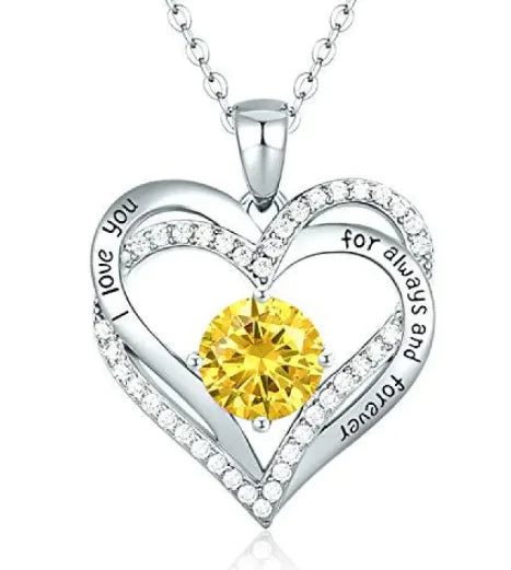 Heart Pendant Keepsake Necklace – Available in 22 Stunning Colors